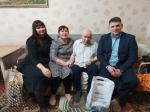 Сегодня поздравили ветерана Великой Отечественной войны с наступающими праздниками.